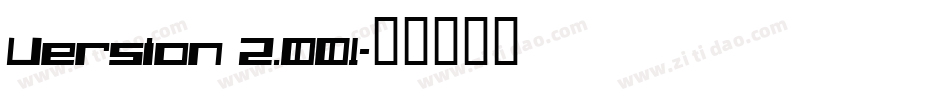 Version 2.001字体转换